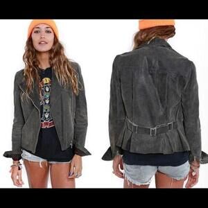 AMAZING Vintage 80s Genuine Leather Rocker Jacket